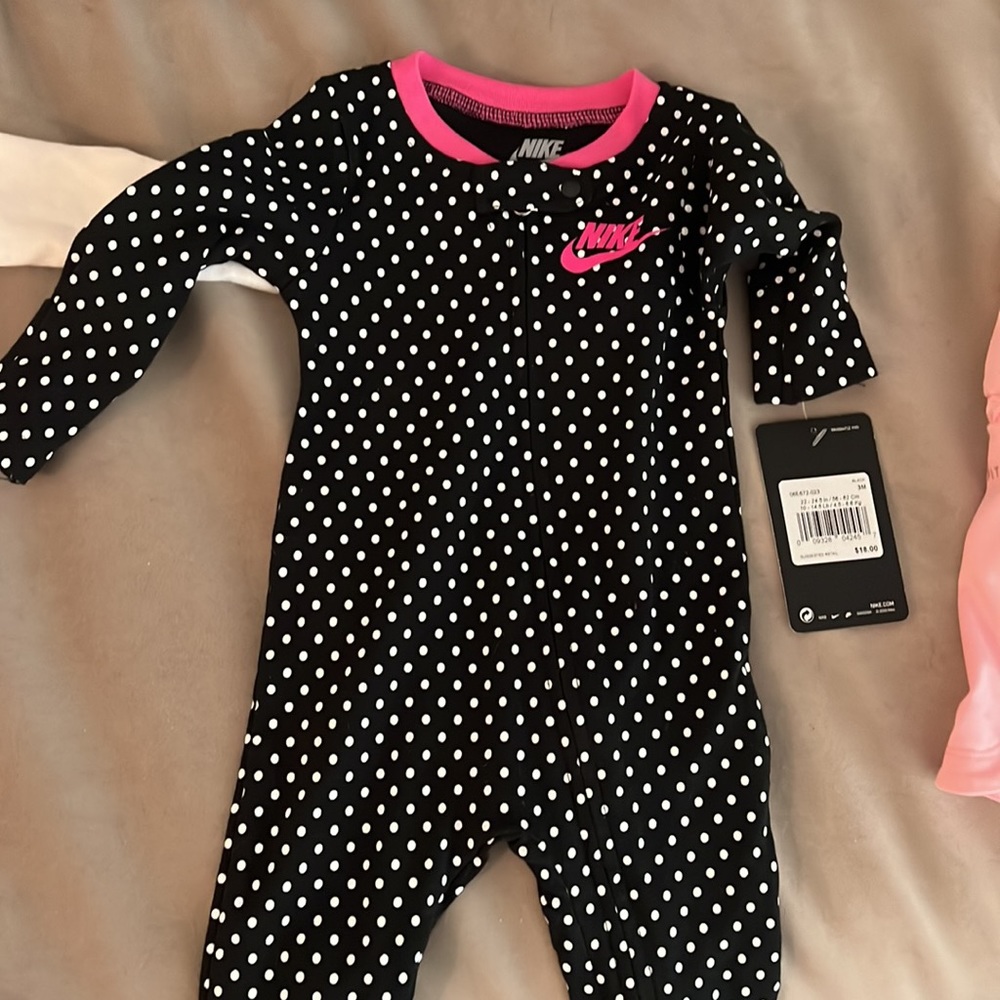 3 nike outfits- one is newborn the other two are 3 mos!